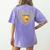 100 Days Of School Bee Hive Tree Hearts Teachers Student Kid Women's Comfort Colors T-Shirt Back Print Violet