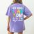 100th Day Of School Get Your Cray On Teacher Women's Comfort Colors T-Shirt Back Print Violet