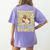 100th Day Of School Teacher Monkey Pun Banana For Men Women Girls Kids Women's Comfort Colors T-Shirt Back Print Violet