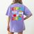 100th Day Of School Teachers Kids Girls Child Happy 100 Days Women's Comfort Colors T-Shirt Back Print Violet 100th Day Of School Teachers Kids Girls Child Happy 100 Days Women's Comfort Colors T-Shirt Back Print Violet