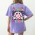 In My 1st Grade Era Smile Face Back To School Teacher Kid Women's Comfort Colors T-Shirt Back Print Violet