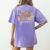 2nd Second Grade Teacher Wildflower Back To School Floral Women's Comfort Colors T-Shirt Back Print Violet