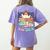 3rd Grade Boo Crew Third Grade Halloween Costume Teacher Kid Women's Comfort Colors T-Shirt Back Print Violet