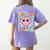 In My 3rd Grade Era Back To School Smile Face Teacher Kid Women's Comfort Colors T-Shirt Back Print Violet