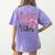 4th Fourth Grade Vibes Back To School Coquette Teacher Girl Women's Comfort Colors T-Shirt Back Print Violet 4th Fourth Grade Vibes Back To School Coquette Teacher Girl Women's Comfort Colors T-Shirt Back Print Violet