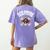 4th Grade Pirate Crew Halloween Costume Cool Teacher Student Women's Comfort Colors T-Shirt Back Print Violet