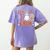 5th Grade Boo Crew Halloween Teachers Students Women's Comfort Colors T-Shirt Back Print Violet