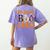 5th Grade Boo Crew Teacher Fifth Grade Halloween Women's Comfort Colors T-Shirt Back Print Violet