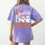 5th Grade Boo Crew Teachers Students Ghost Halloween Women's Comfort Colors T-Shirt Back Print Violet