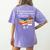 67 Meme English Teacher Reading Book Lover Humor Women's Comfort Colors T-Shirt Back Print Violet