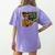 67 Teacher Halloween Skeleton Six Seven Meme Math Women's Comfort Colors T-Shirt Back Print Violet