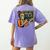 67 Teacher Halloween Skeleton Women's Comfort Colors T-Shirt Back Print Violet