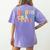 8th Grade Dream Team Teachers Boys Kids Retro Back To School Women's Comfort Colors T-Shirt Back Print Violet