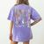 ABC Animals Alphabet Graphic Boys Girls Kindergarten Teacher Women's Comfort Colors T-Shirt Back Print Violet ABC Animals Alphabet Graphic Boys Girls Kindergarten Teacher Women's Comfort Colors T-Shirt Back Print Violet