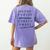 ABC Elemeno Shirt Alphabet Kindergarten Preschool Teacher Women's Comfort Colors T-Shirt Back Print Violet