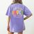 ABCD 3rd Grade Rocks Pencil Lightning Teachers Rock Boys Women's Comfort Colors T-Shirt Back Print Violet