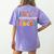 ABCD Kindergarten Rocks Back To School Teacher Kindergarten Women's Comfort Colors T-Shirt Back Print Violet