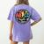 ABCD The Teacher Tour Back To School First Day Of School Women's Comfort Colors T-Shirt Back Print Violet