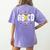 ABCD The Teacher Tour Last Day Of School Rockin' Teacher Women's Comfort Colors T-Shirt Back Print Violet