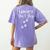 Adopt Animals Don't Shop For Them Women's Comfort Colors T-Shirt Back Print Violet