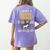 Anatomy Of Boston Terrier Dog Lover Women's Comfort Colors T-Shirt Back Print Violet