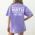 The Answer Is Hot Dog Math Teacher Student Women's Comfort Colors T-Shirt Back Print Violet The Answer Is Hot Dog Math Teacher Student Women's Comfort Colors T-Shirt Back Print Violet
