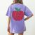 Apple Dot Pattern Art Teacher Appreciation Men Women Humor Women's Comfort Colors T-Shirt Back Print Violet Apple Dot Pattern Art Teacher Appreciation Men Women Humor Women's Comfort Colors T-Shirt Back Print Violet