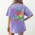 Apple Retro Play Is Learning Kindergarten Teacher Daycare Women's Comfort Colors T-Shirt Back Print Violet