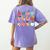 Art Apples Back To School For Teacher Student Women's Comfort Colors T-Shirt Back Print Violet Art Apples Back To School For Teacher Student Women's Comfort Colors T-Shirt Back Print Violet