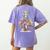 Art Christmas Tree Merry Christmas Artist Art Teacher Women's Comfort Colors T-Shirt Back Print Violet