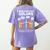 Art Teacher COMPLIMENTARY Colors Always Have Things To Say Women's Comfort Colors T-Shirt Back Print Violet