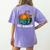 Art Teacher Pumpkin Halloween Night Men Women Women's Comfort Colors T-Shirt Back Print Violet