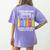 Artist Art Teacher School Artist Joke Women's Comfort Colors T-Shirt Back Print Violet