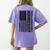 ASL Flag Sign Language Deaf ASL Teacher For Men Women Women's Comfort Colors T-Shirt Back Print Violet