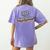 ASL Is My Superpower ASL Teacher Shirt T-Shirt Women's Comfort Colors T-Shirt Back Print Violet