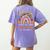 Assistant Teacher Rainbow Leopard Halloween Teacher Women's Comfort Colors T-Shirt Back Print Violet Assistant Teacher Rainbow Leopard Halloween Teacher Women's Comfort Colors T-Shirt Back Print Violet