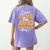 AVID Team Appreciation Essentials AVID Program Teacher Women's Comfort Colors T-Shirt Back Print Violet