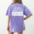 Avoid Negativity Math Teacher Women's Comfort Colors T-Shirt Back Print Violet