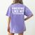 Awesome Like My 7th Grader Seventh Grade Teacher Women's Comfort Colors T-Shirt Back Print Violet
