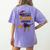 This Is My Awesome Teacher Costume Halloween Witch Women's Comfort Colors T-Shirt Back Print Violet
