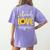 Back To School Teach Love And Inspire Teacher Sunflower Women's Comfort Colors T-Shirt Back Print Violet Back To School Teach Love And Inspire Teacher Sunflower Women's Comfort Colors T-Shirt Back Print Violet