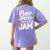 Back To School Teacher Flair Pens Are My Jam Women's Comfort Colors T-Shirt Back Print Violet