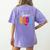 Back To School Teachers Crew Students Team ESOL Teacher Women's Comfort Colors T-Shirt Back Print Violet