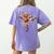 Ballet Dancer Gingerbread Christmas Dance Teacher Girl Women Women's Comfort Colors T-Shirt Back Print Violet Ballet Dancer Gingerbread Christmas Dance Teacher Girl Women Women's Comfort Colors T-Shirt Back Print Violet