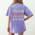 Baseball Math Sports Double Play Teacher School 2022 Women's Comfort Colors T-Shirt Back Print Violet