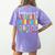 Battery Life Of Daycare Provider Childcare Teacher Women's Comfort Colors T-Shirt Back Print Violet