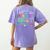 Battery Life Of A School Teacher Monday To Friday For Men Women Women's Comfort Colors T-Shirt Back Print Violet