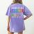 Battery Life Of A Teacher School Teacher Appreciation Women's Comfort Colors T-Shirt Back Print Violet