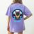 Batty About Books Lover Teacher Librarian Bookish Halloween For Men Women Kids Women's Comfort Colors T-Shirt Back Print Violet