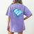 Bavarian Flag As Heart Blue Diamond Bavaria Women's Comfort Colors T-Shirt Back Print Violet